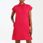 NEW LADIES PRO-COLLARED DRESS WITH PETAL SLEEVE - Greens Medi Scrubs South Africa - Premium Medical Uniforms & Apparel - Delivery Across SA
