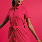 NEW LADIES SHORTSLEEVE MODEST DRESS - Greens Medi Scrubs South Africa - Premium Medical Uniforms & Apparel - Delivery Across SA