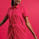 NEW LADIES SHORTSLEEVE MODEST DRESS - Greens Medi Scrubs South Africa - Premium Medical Uniforms & Apparel - Delivery Across SA