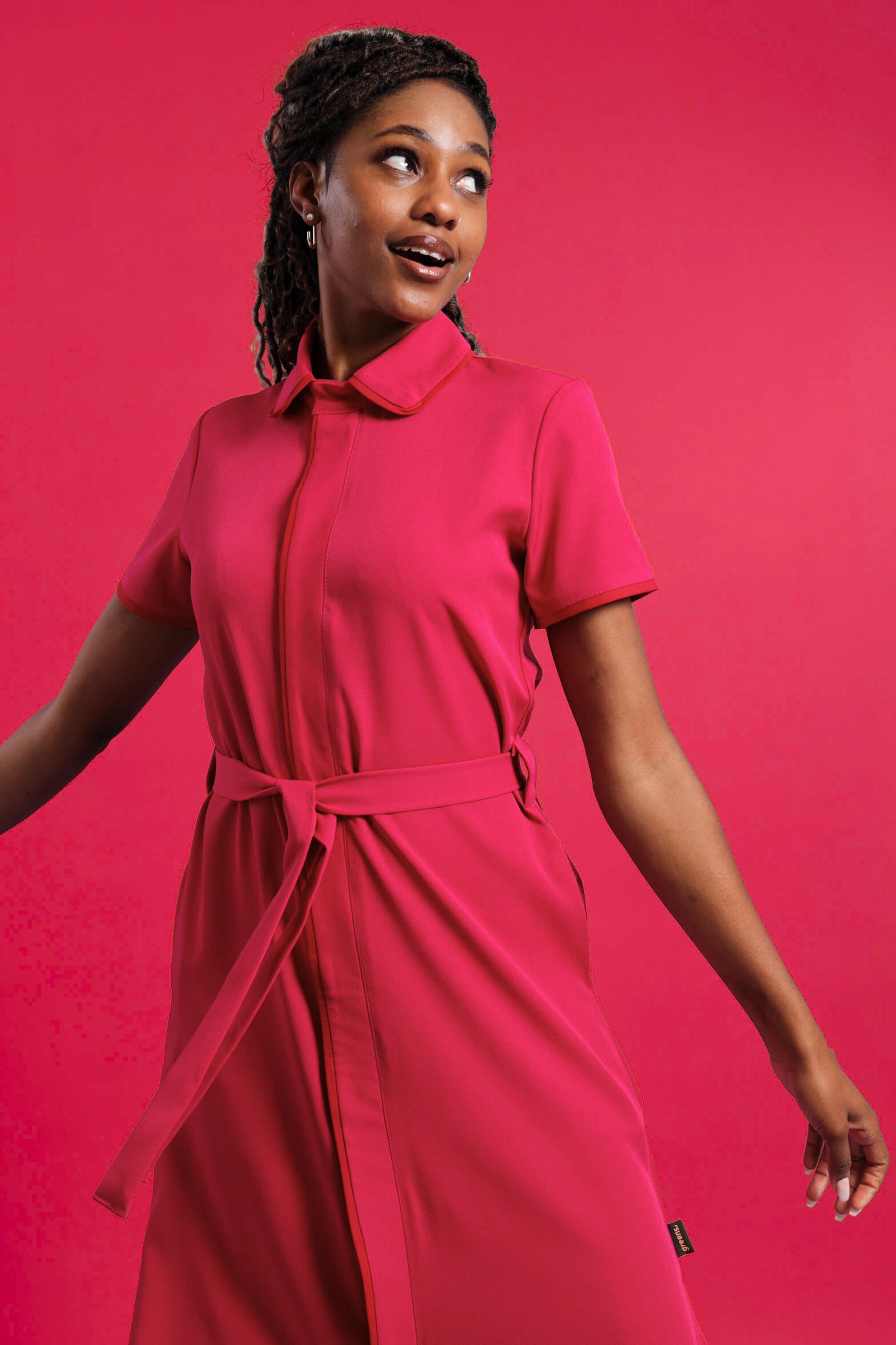 NEW LADIES SHORTSLEEVE MODEST DRESS - Greens Medi Scrubs South Africa - Premium Medical Uniforms & Apparel - Delivery Across SA