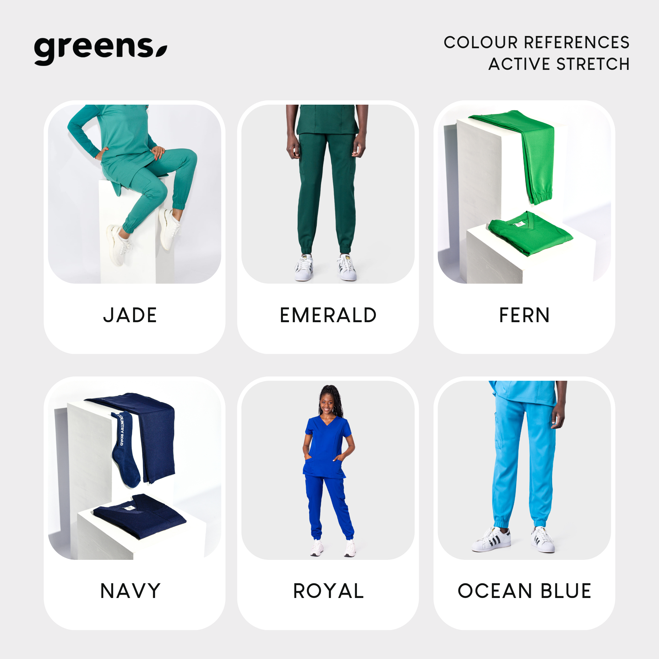 GREENSGO LADIES ACTIVE V-NECK SET (ACTIVE X SLIM PANTS) - Greens Medi Scrubs South Africa - Premium Medical Uniforms & Apparel - Delivery Across SA