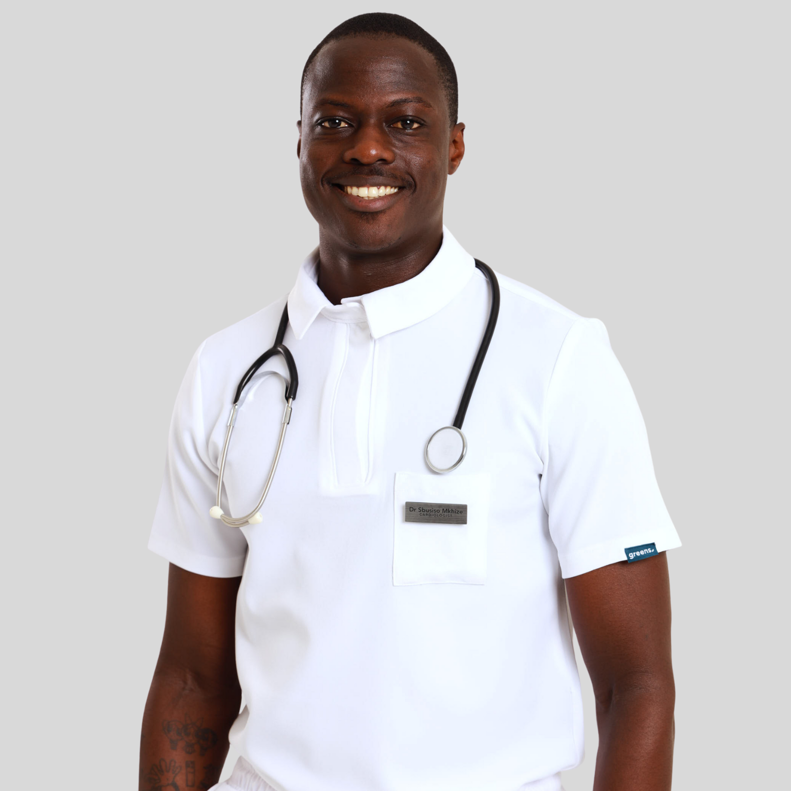 NEW MENS PRO-COLLARED TOP - Greens Medi Scrubs South Africa - Premium Medical Uniforms & Apparel - Delivery Across SA