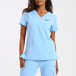 THE LUX LADIES V-NECK FEMME TOP - Greens Medi Scrubs South Africa - Premium Medical Uniforms & Apparel - Delivery Across SA