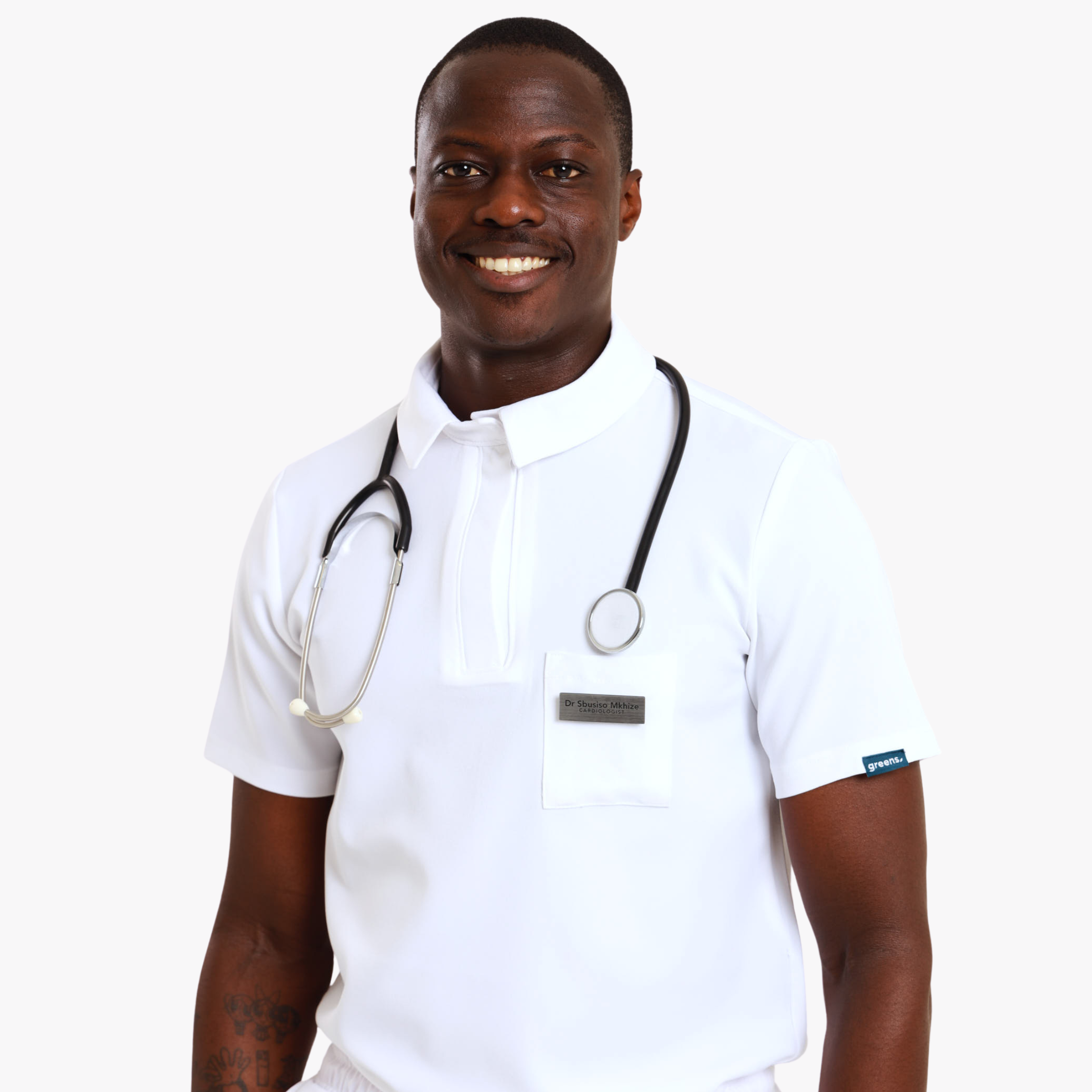 NEW MENS PRO-COLLARED TOP - Greens Medi Scrubs South Africa - Premium Medical Uniforms & Apparel - Delivery Across SA