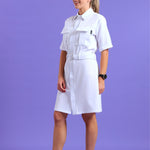 NEW LADIES SHORTSLEEVE MILITARY DRESS - Greens Medi Scrubs South Africa - Premium Medical Uniforms & Apparel - Delivery Across SA