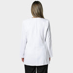 LADIES LONGSLEEVE LUXE LAB COAT WITH COLLAR - Greens Medi Scrubs South Africa - Premium Medical Uniforms & Apparel - Delivery Across SA