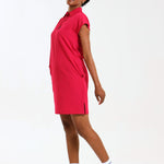 NEW LADIES PRO-COLLARED DRESS WITH PETAL SLEEVE - Greens Medi Scrubs South Africa - Premium Medical Uniforms & Apparel - Delivery Across SA