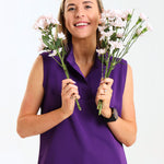 NEW LADIES MANDARIN SLEEVELESS TOP - Greens Medi Scrubs South Africa - Premium Medical Uniforms & Apparel - Delivery Across SA