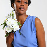 NEW LADIES V-NECK SLEEVELESS TOP - Greens Medi Scrubs South Africa - Premium Medical Uniforms & Apparel - Delivery Across SA