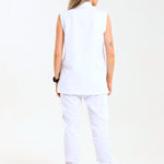 NEW LADIES PRO-COLLARED SLEEVELESS TOP - Greens Medi Scrubs South Africa - Premium Medical Uniforms & Apparel - Delivery Across SA