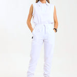 NEW LADIES PRO-COLLARED SLEEVELESS TOP - Greens Medi Scrubs South Africa - Premium Medical Uniforms & Apparel - Delivery Across SA