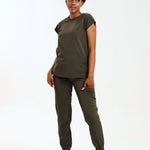 NEW LADIES ROUND PETAL TOP - Greens Medi Scrubs South Africa - Premium Medical Uniforms & Apparel - Delivery Across SA
