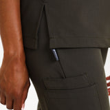 NEW LADIES ROUND PETAL TOP - Greens Medi Scrubs South Africa - Premium Medical Uniforms & Apparel - Delivery Across SA