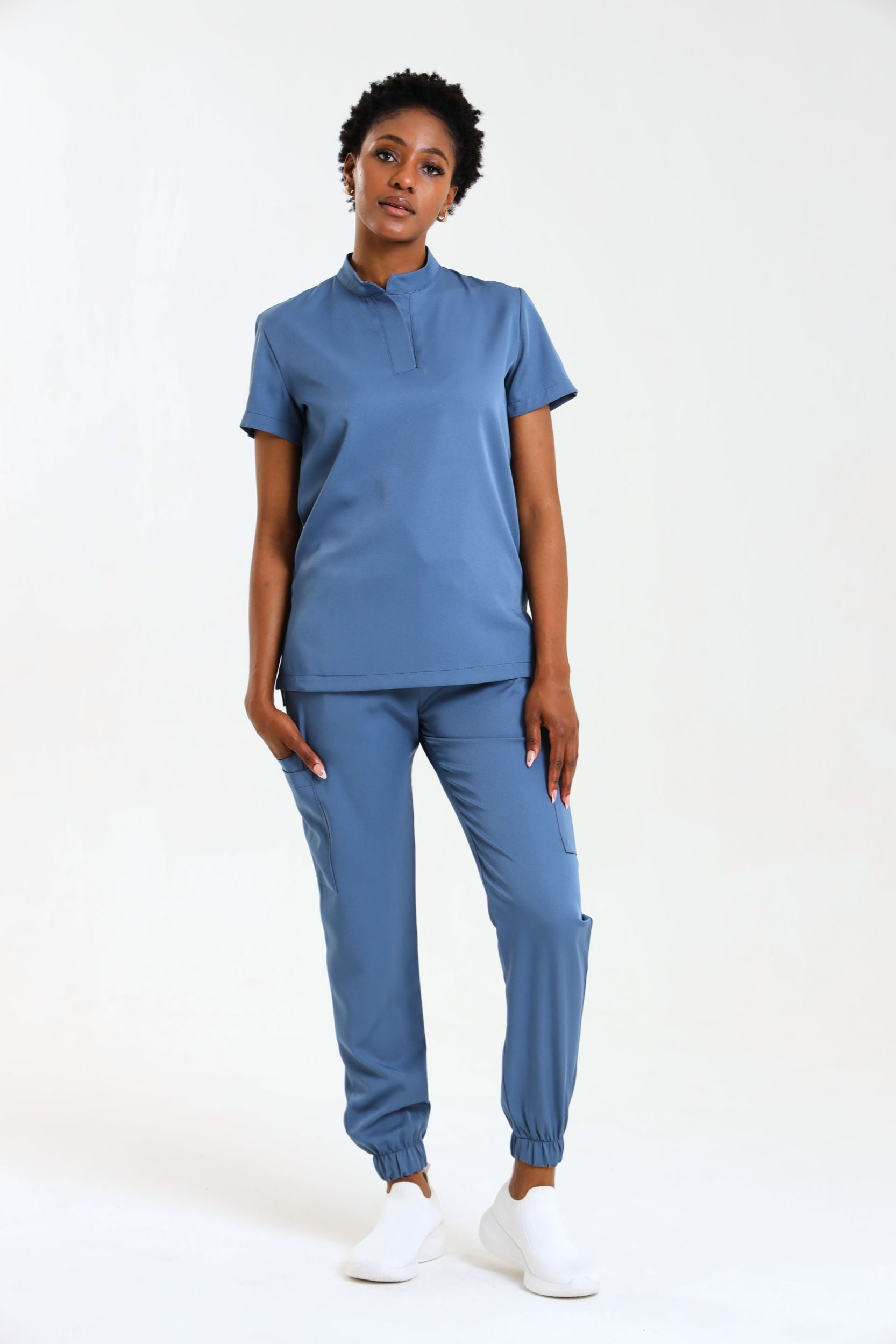 NEW LADIES MANDARIN FEMME TOP - Greens Medi Scrubs South Africa - Premium Medical Uniforms & Apparel - Delivery Across SA