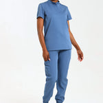 NEW LADIES MANDARIN FEMME TOP - Greens Medi Scrubs South Africa - Premium Medical Uniforms & Apparel - Delivery Across SA