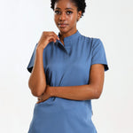 NEW LADIES MANDARIN FEMME TOP - Greens Medi Scrubs South Africa - Premium Medical Uniforms & Apparel - Delivery Across SA