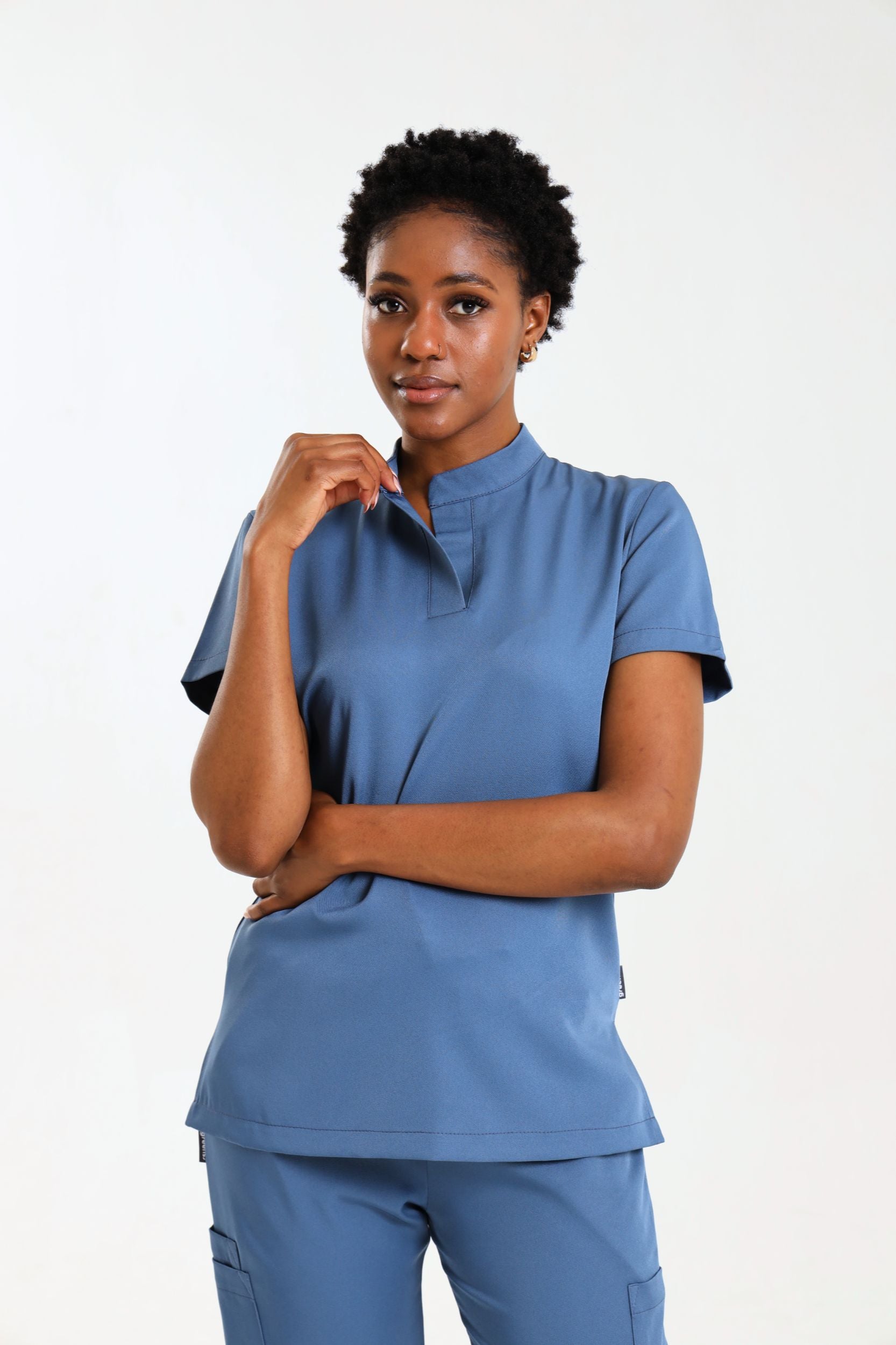 NEW LADIES MANDARIN FEMME TOP - Greens Medi Scrubs South Africa - Premium Medical Uniforms & Apparel - Delivery Across SA