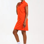 NEW LADIES PRO-COLLARED DRESS WITH PETAL SLEEVE - Greens Medi Scrubs South Africa - Premium Medical Uniforms & Apparel - Delivery Across SA
