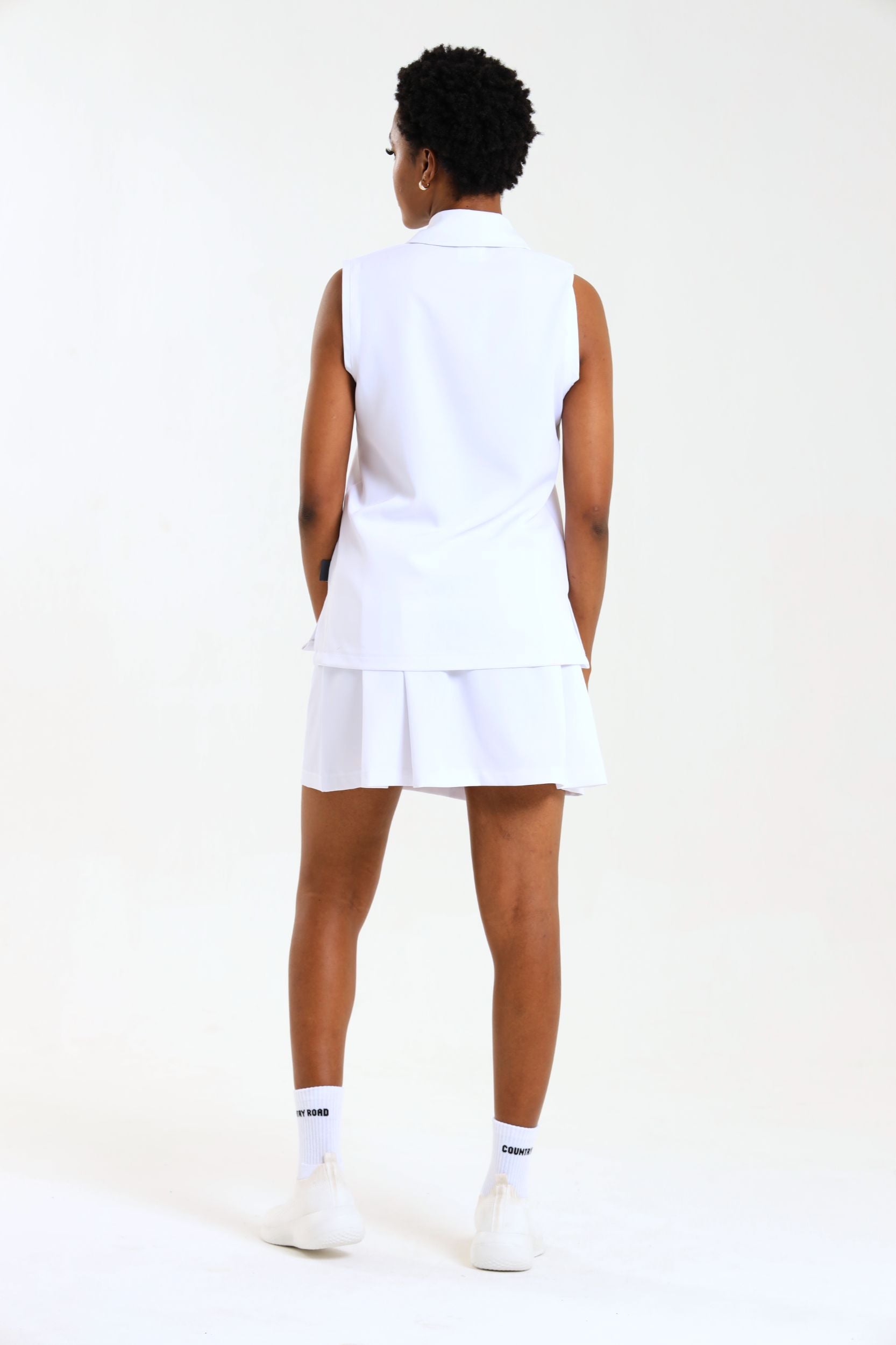 NEW LADIES PRO-COLLARED SLEEVELESS TOP - Greens Medi Scrubs South Africa - Premium Medical Uniforms & Apparel - Delivery Across SA