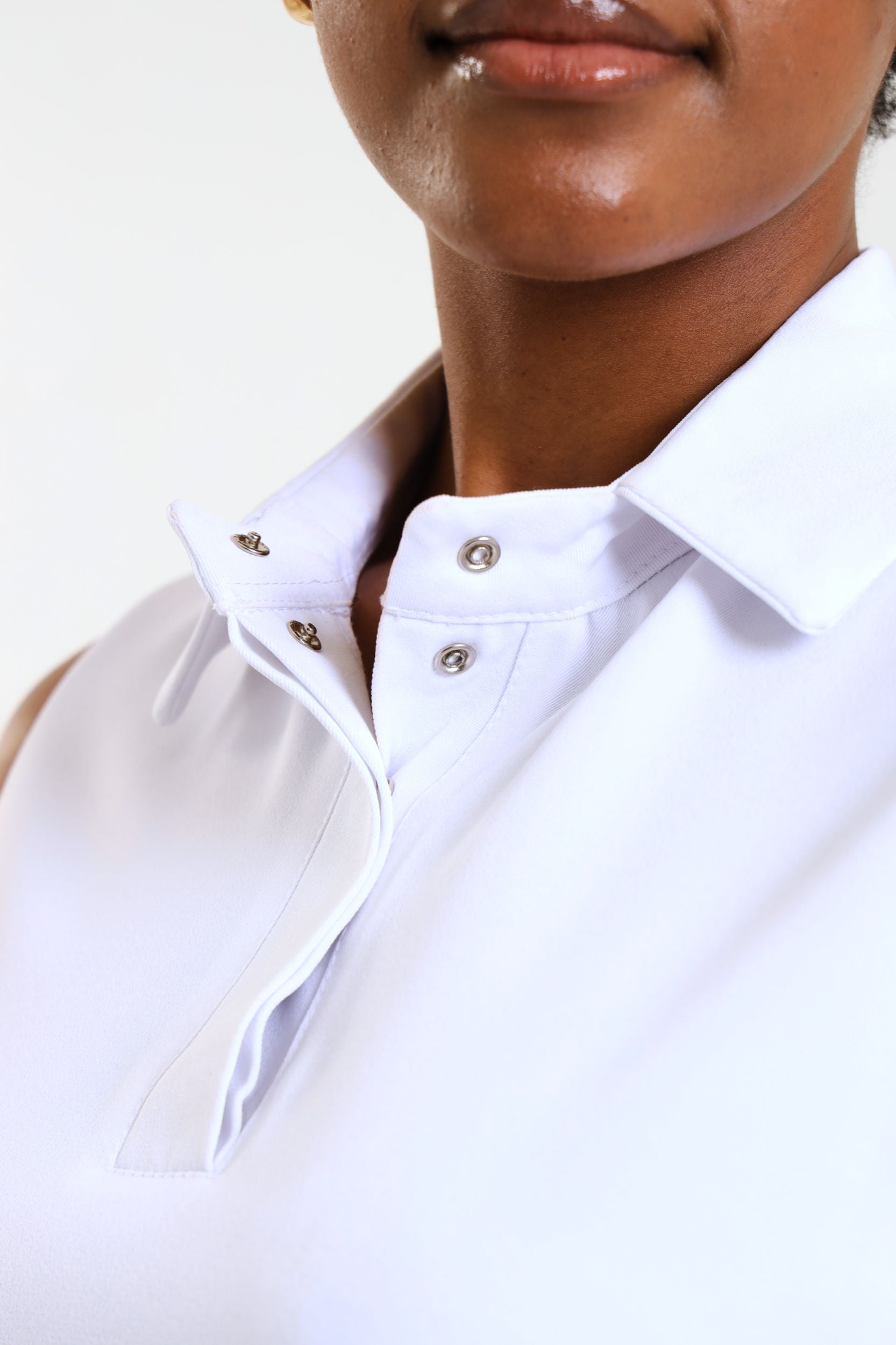 NEW LADIES PRO-COLLARED SLEEVELESS TOP - Greens Medi Scrubs South Africa - Premium Medical Uniforms & Apparel - Delivery Across SA