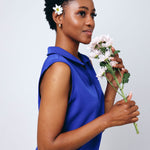 NEW LADIES V-COLLARED SLEEVELESS DRESS - Greens Medi Scrubs South Africa - Premium Medical Uniforms & Apparel - Delivery Across SA