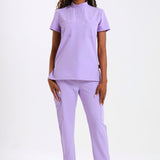 THE LUX LADIES MANDARIN FEMME TOP - Greens Medi Scrubs South Africa - Premium Medical Uniforms & Apparel - Delivery Across SA