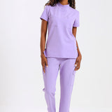 THE LUX LADIES MANDARIN FEMME TOP - Greens Medi Scrubs South Africa - Premium Medical Uniforms & Apparel - Delivery Across SA