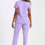 THE LUX LADIES MANDARIN FEMME TOP - Greens Medi Scrubs South Africa - Premium Medical Uniforms & Apparel - Delivery Across SA
