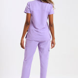 THE LUX LADIES MANDARIN FEMME TOP - Greens Medi Scrubs South Africa - Premium Medical Uniforms & Apparel - Delivery Across SA