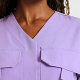 NEW LADIES LUX BOX CROP SHIRT - Greens Medi Scrubs South Africa - Premium Medical Uniforms & Apparel - Delivery Across SA