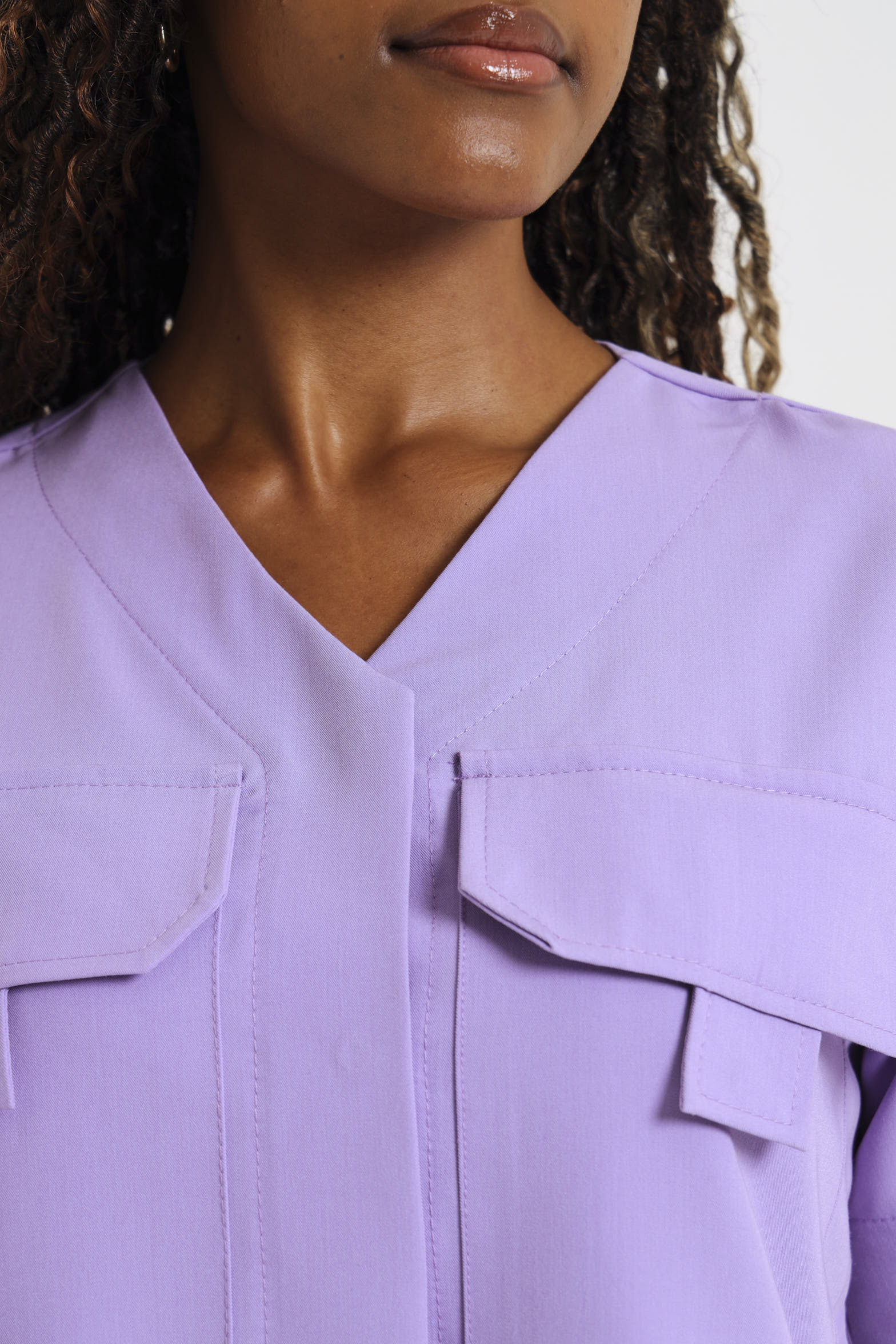 NEW LADIES LUX BOX CROP SHIRT - Greens Medi Scrubs South Africa - Premium Medical Uniforms & Apparel - Delivery Across SA