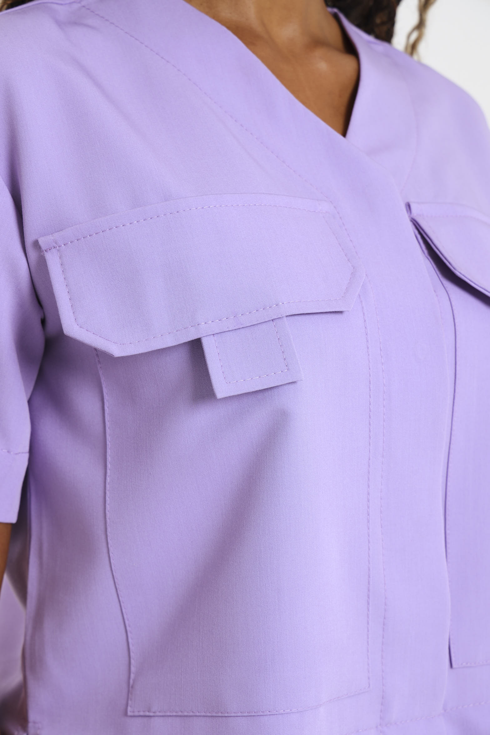 NEW LADIES LUX BOX CROP SHIRT - Greens Medi Scrubs South Africa - Premium Medical Uniforms & Apparel - Delivery Across SA