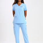 THE LUX LADIES V-NECK FEMME TOP - Greens Medi Scrubs South Africa - Premium Medical Uniforms & Apparel - Delivery Across SA