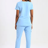 THE LUX LADIES V-NECK FEMME TOP - Greens Medi Scrubs South Africa - Premium Medical Uniforms & Apparel - Delivery Across SA