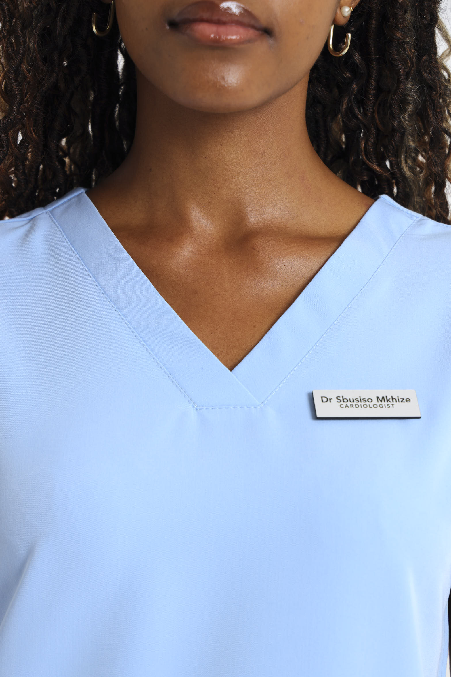 THE LUX LADIES V-NECK TULIP TOP - Greens Medi Scrubs South Africa - Premium Medical Uniforms & Apparel - Delivery Across SA
