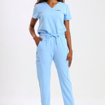THE LUX LADIES V-NECK FEMME TOP - Greens Medi Scrubs South Africa - Premium Medical Uniforms & Apparel - Delivery Across SA