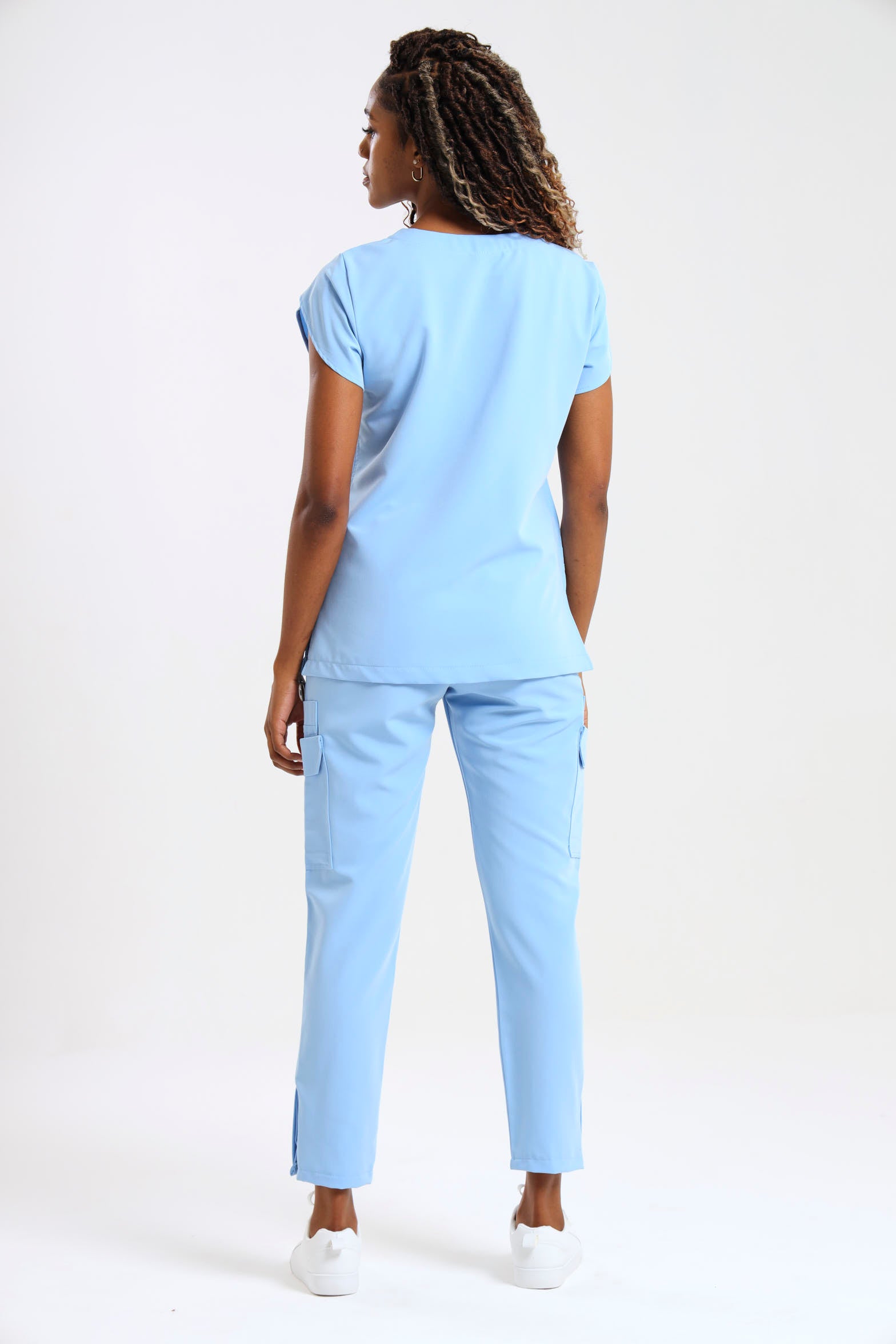 THE LUX LADIES NALEDI TULIP TOP - Greens Medi Scrubs South Africa - Premium Medical Uniforms & Apparel - Delivery Across SA