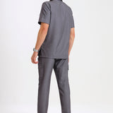 THE LUX MENS MANDARIN TOP - Greens Medi Scrubs South Africa - Premium Medical Uniforms & Apparel - Delivery Across SA