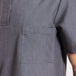 THE LUX MENS MANDARIN TOP - Greens Medi Scrubs South Africa - Premium Medical Uniforms & Apparel - Delivery Across SA