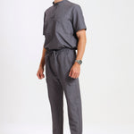 THE LUX MENS MANDARIN TOP - Greens Medi Scrubs South Africa - Premium Medical Uniforms & Apparel - Delivery Across SA