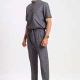 THE LUX MENS MANDARIN TOP - Greens Medi Scrubs South Africa - Premium Medical Uniforms & Apparel - Delivery Across SA