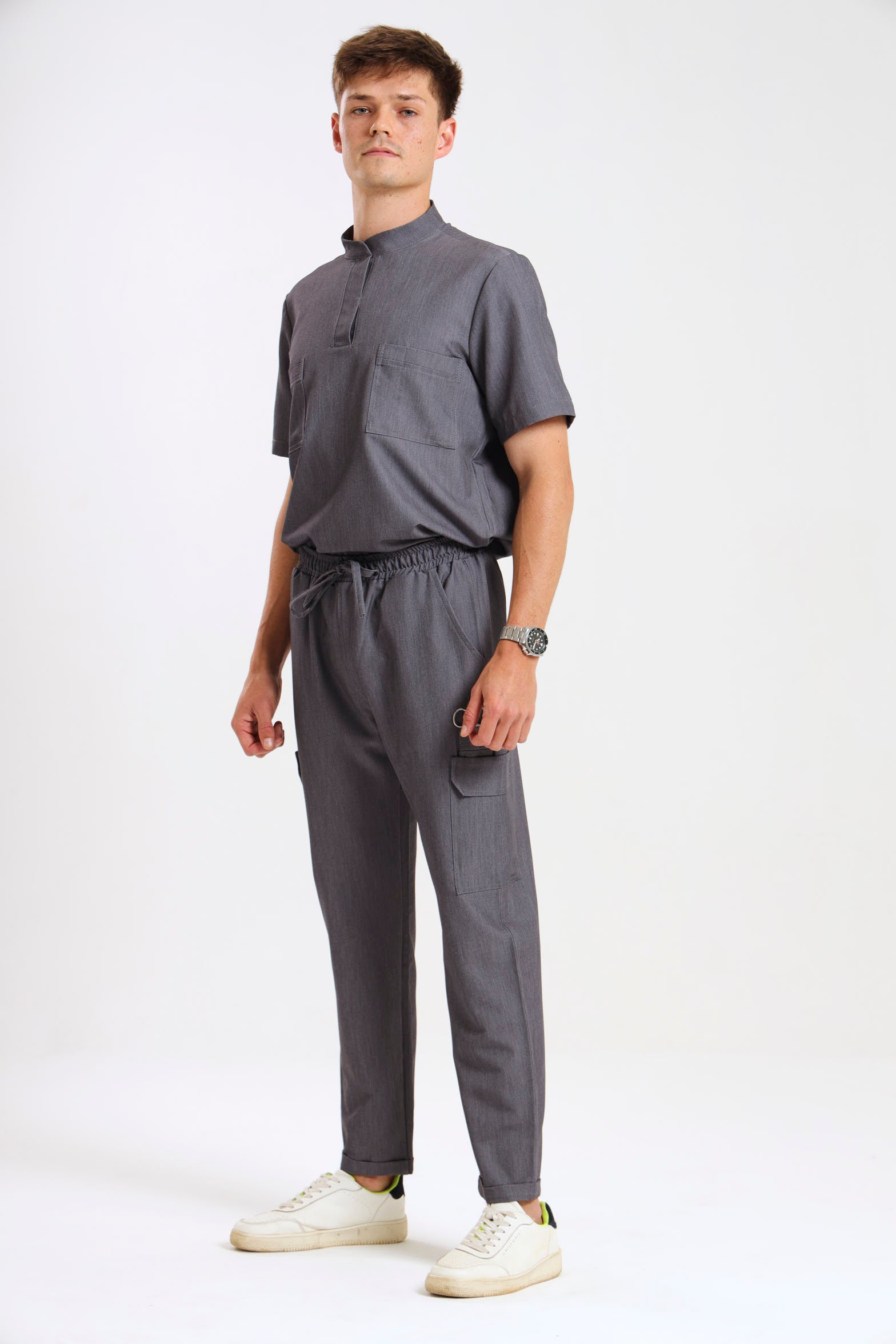 THE MENS LUX STRAIGHT-LEG PANTS - Greens Medi Scrubs South Africa - Premium Medical Uniforms & Apparel - Delivery Across SA