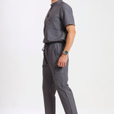 THE LUX MENS MANDARIN TOP - Greens Medi Scrubs South Africa - Premium Medical Uniforms & Apparel - Delivery Across SA