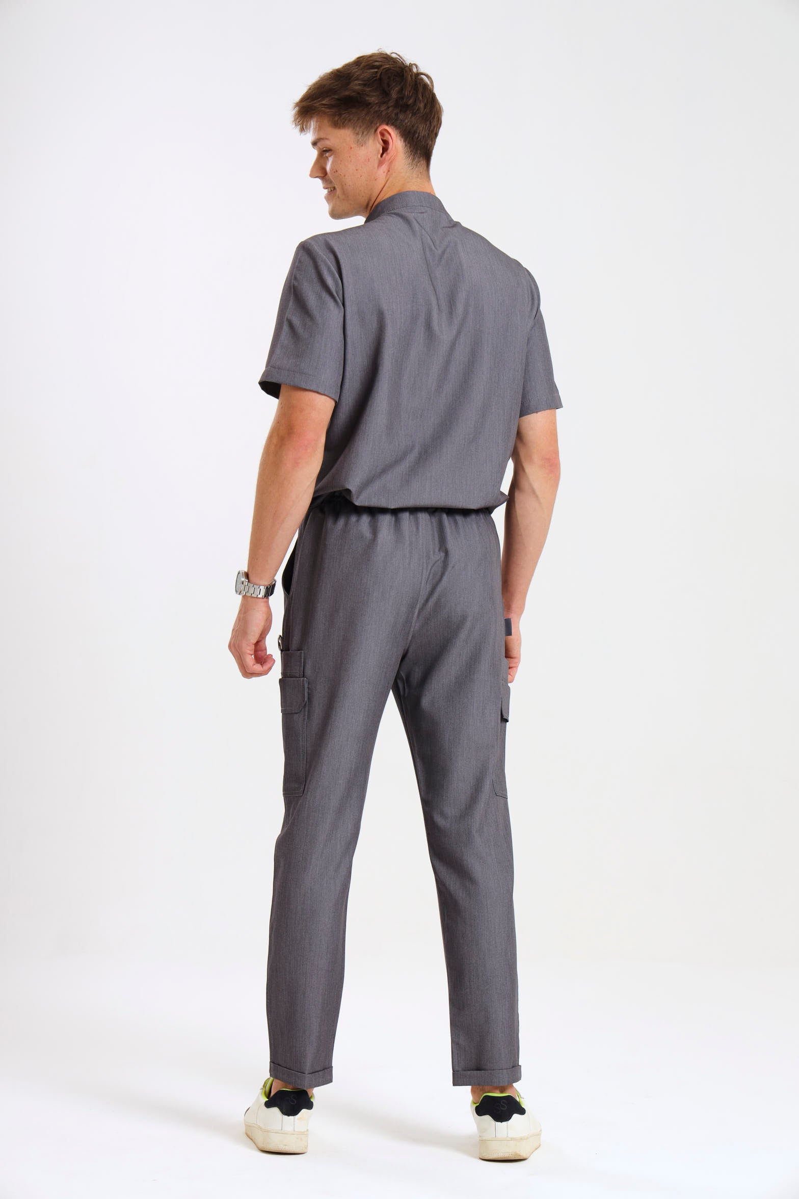 THE MENS LUX STRAIGHT-LEG PANTS - Greens Medi Scrubs South Africa - Premium Medical Uniforms & Apparel - Delivery Across SA