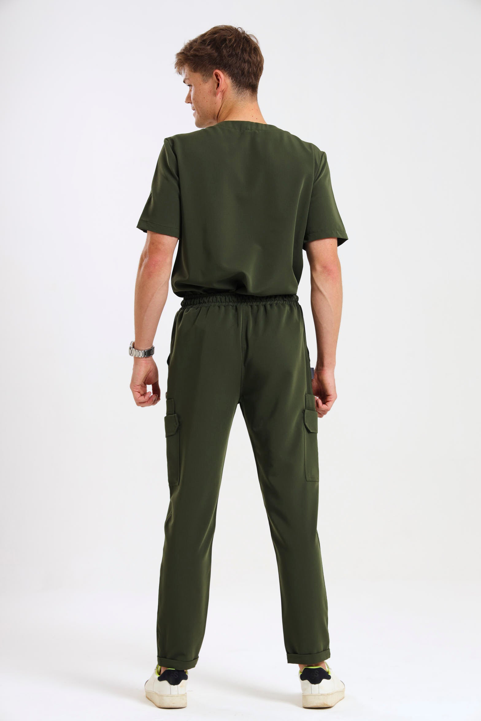 THE MENS LUX STRAIGHT-LEG PANTS - Greens Medi Scrubs South Africa - Premium Medical Uniforms & Apparel - Delivery Across SA