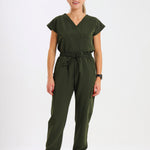 THE LUX LADIES V-NECK PETAL TOP - Greens Medi Scrubs South Africa - Premium Medical Uniforms & Apparel - Delivery Across SA