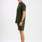 THE LUX MENS MANDARIN TOP - Greens Medi Scrubs South Africa - Premium Medical Uniforms & Apparel - Delivery Across SA