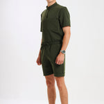 THE LUX MENS MANDARIN TOP - Greens Medi Scrubs South Africa - Premium Medical Uniforms & Apparel - Delivery Across SA