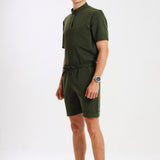 THE LUX MENS MANDARIN TOP - Greens Medi Scrubs South Africa - Premium Medical Uniforms & Apparel - Delivery Across SA