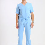THE LUX MENS V-NECK TOP - Greens Medi Scrubs South Africa - Premium Medical Uniforms & Apparel - Delivery Across SA